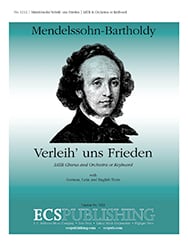 Verleih Uns Frieden SATB choral sheet music cover Thumbnail